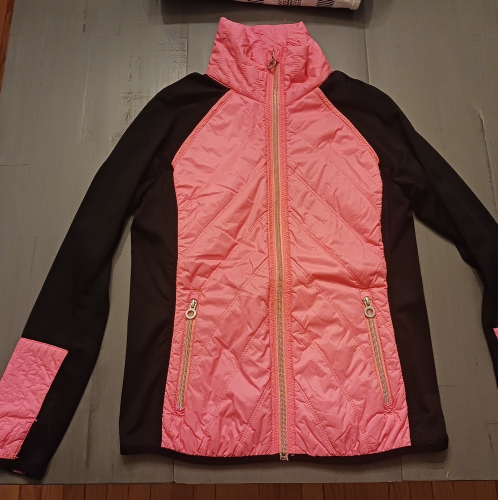 Calvin Klein Pink and Black Rain Jacket